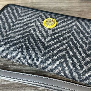 Spartina 449 Black and Gray Leather Wallet